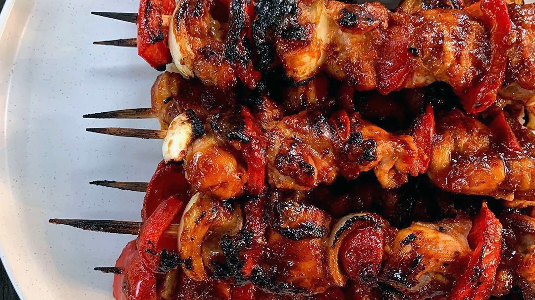 Image of Chicken Skewers in Tamarind Glaze