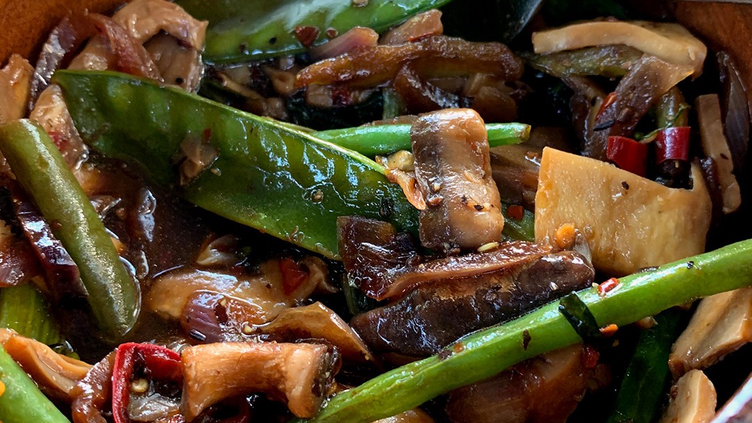 Image of Greens & Mushroom Stir Fry