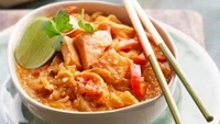 Image of Poached Salmon Thai Curry