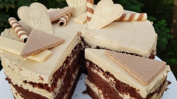 Erfrischende Eiskaffee-Torte-image