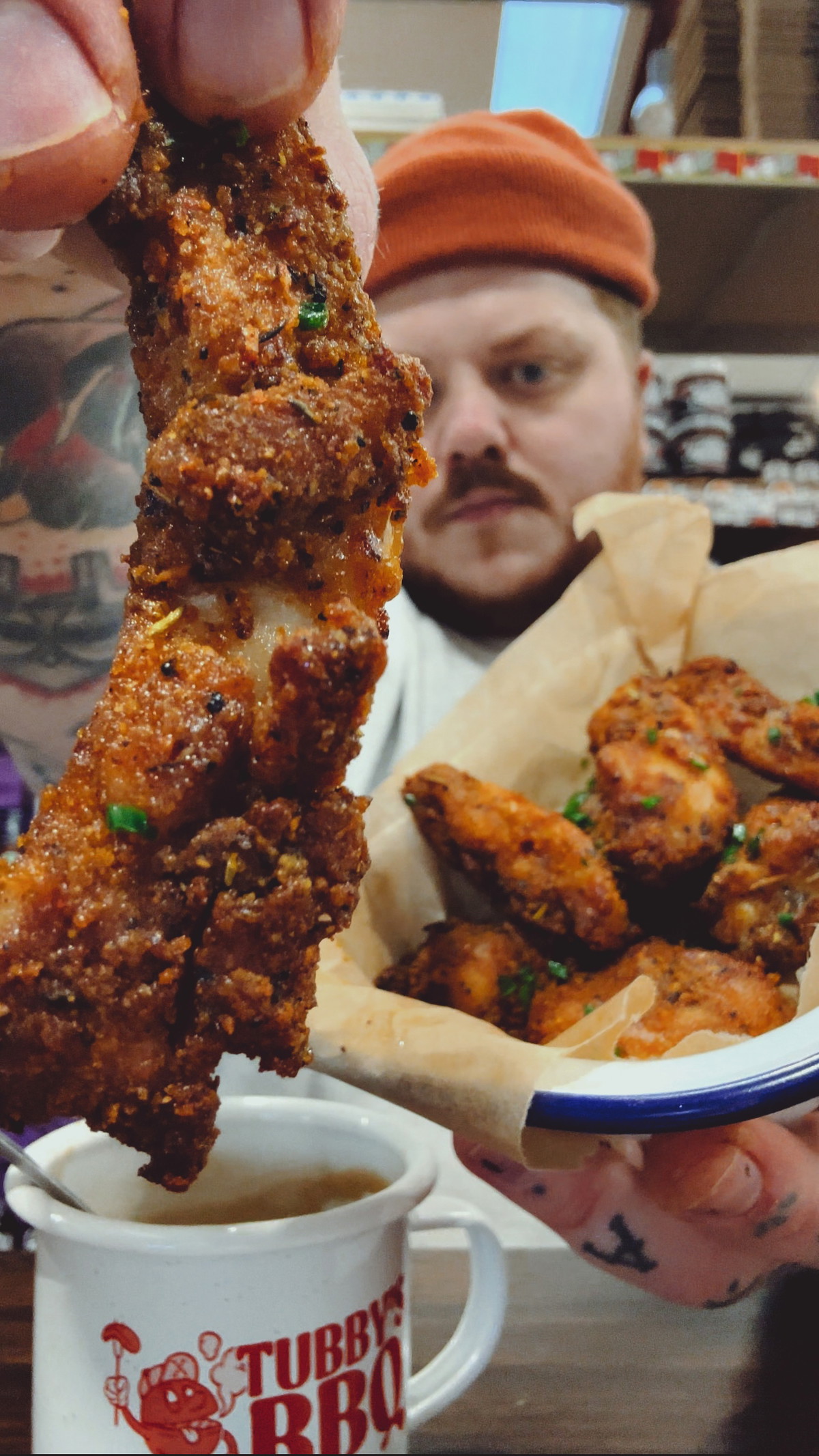 Crispy Air Fried Chicken Tenders with Outlaw Southern Gravy Dip