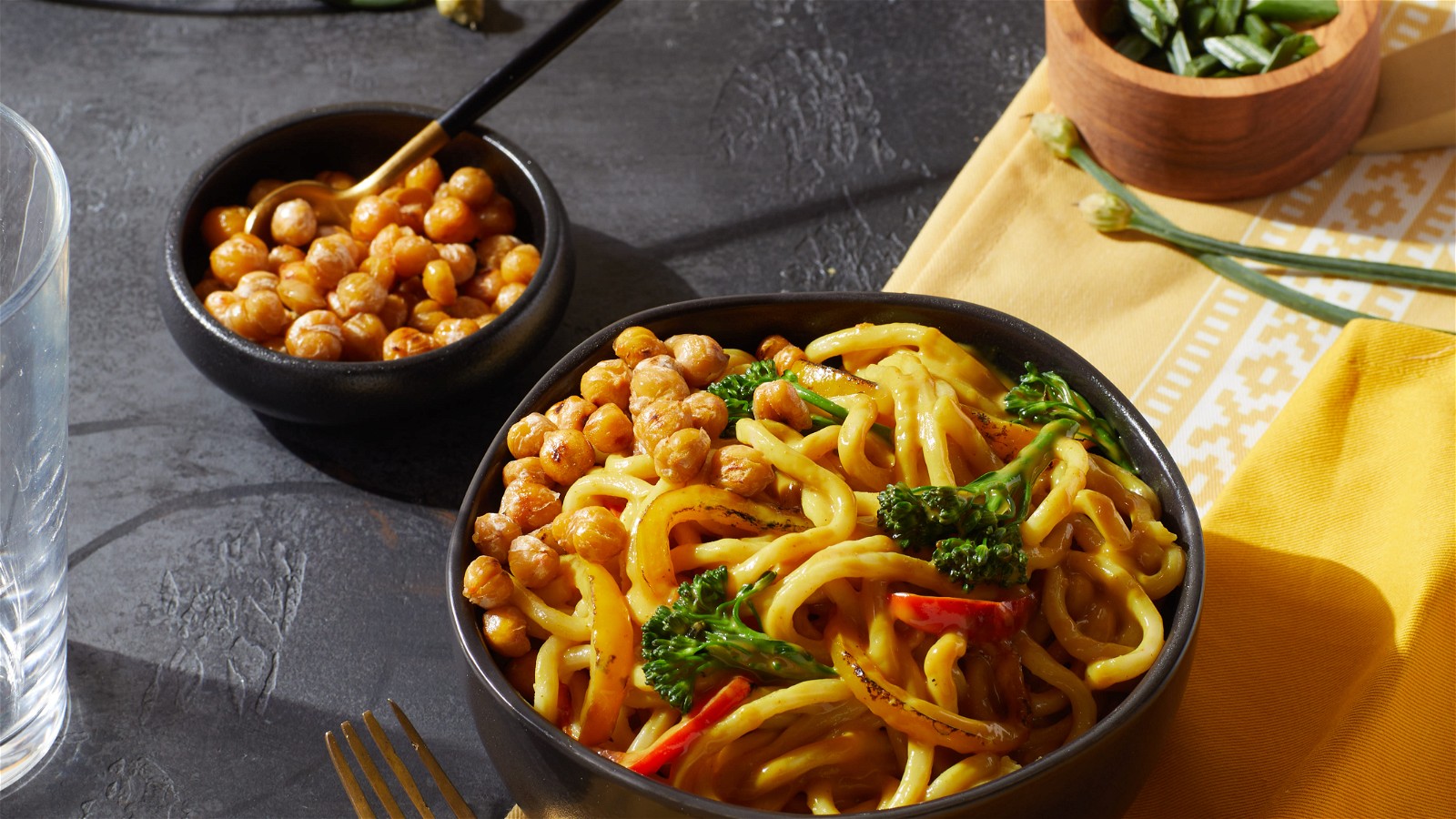 Image of One-Pot Chickpea Veggie Curry with Udon