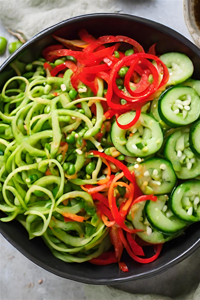 Image of Asian Cucumber Noodle Salad