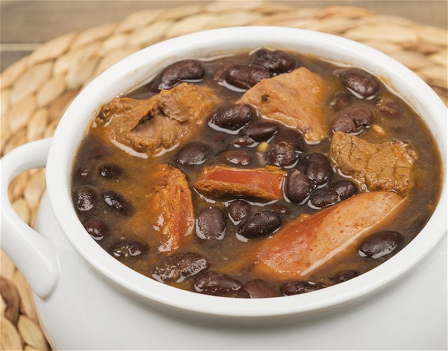 Image of Black Beans with Chorizo