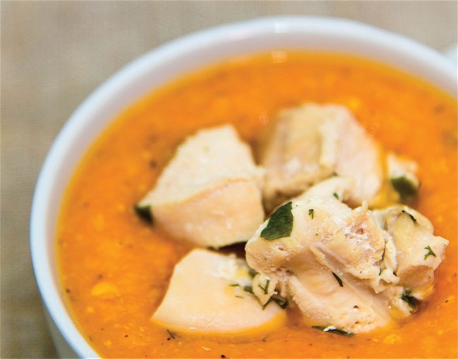 Image of Butternut Squash with Chicken & Orzo Soup