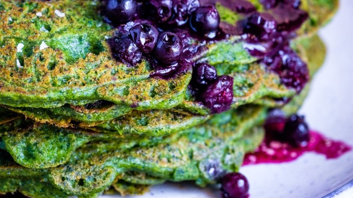 Image of High Protein Spinach Pancakes (Paleo, No-Sugar Added)