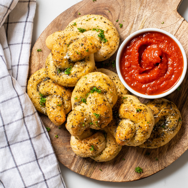 Image of Keto-Friendly Parmesan Garlic Knots