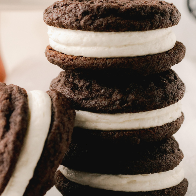 Image of Homemade Oreo Chocolate Sandwich Cookies