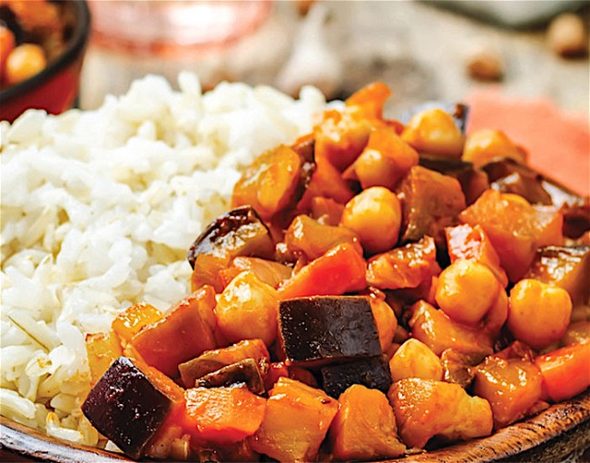 Image of Eggplant & Chickpea Curry