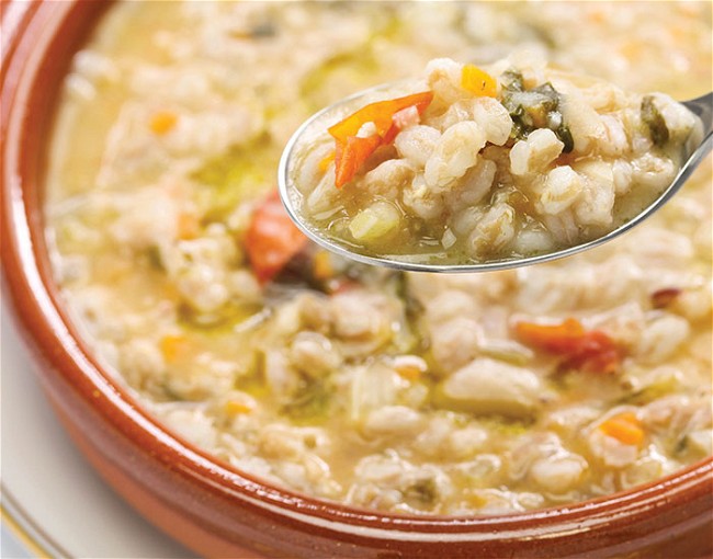 Image of Farro & Wild Mushroom Soup