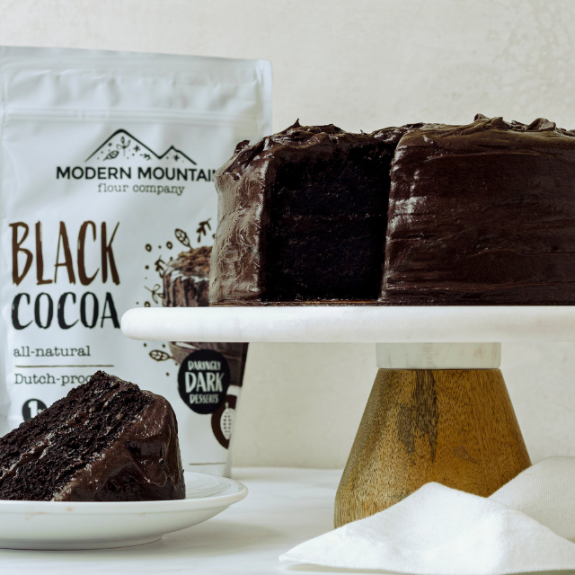 Image of Black Cocoa Cake