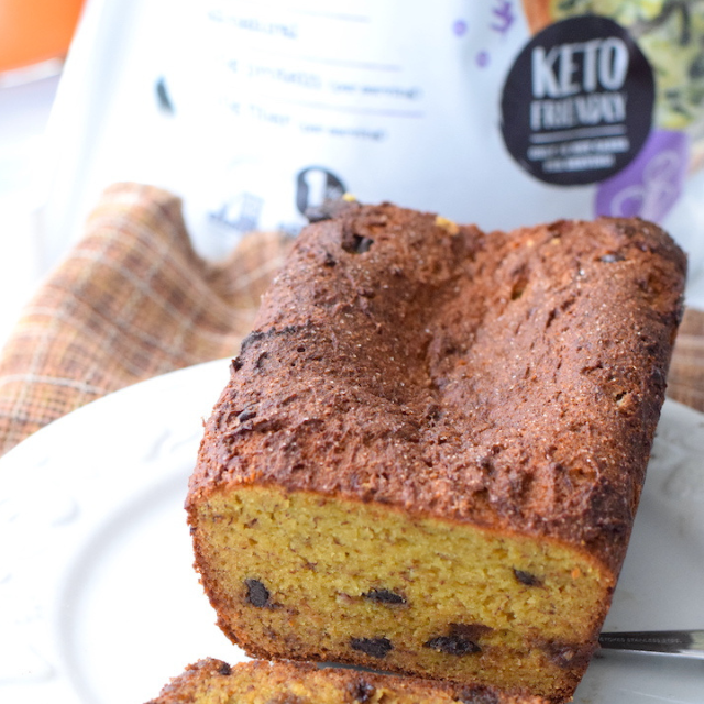 Image of Keto-Friendly Chocolate Chip Banana Bread Made with Lupin Flour