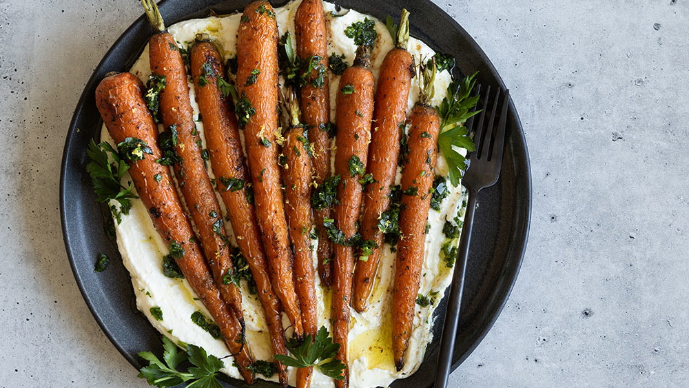 Image of Roasted Carrots with Whipped Feta