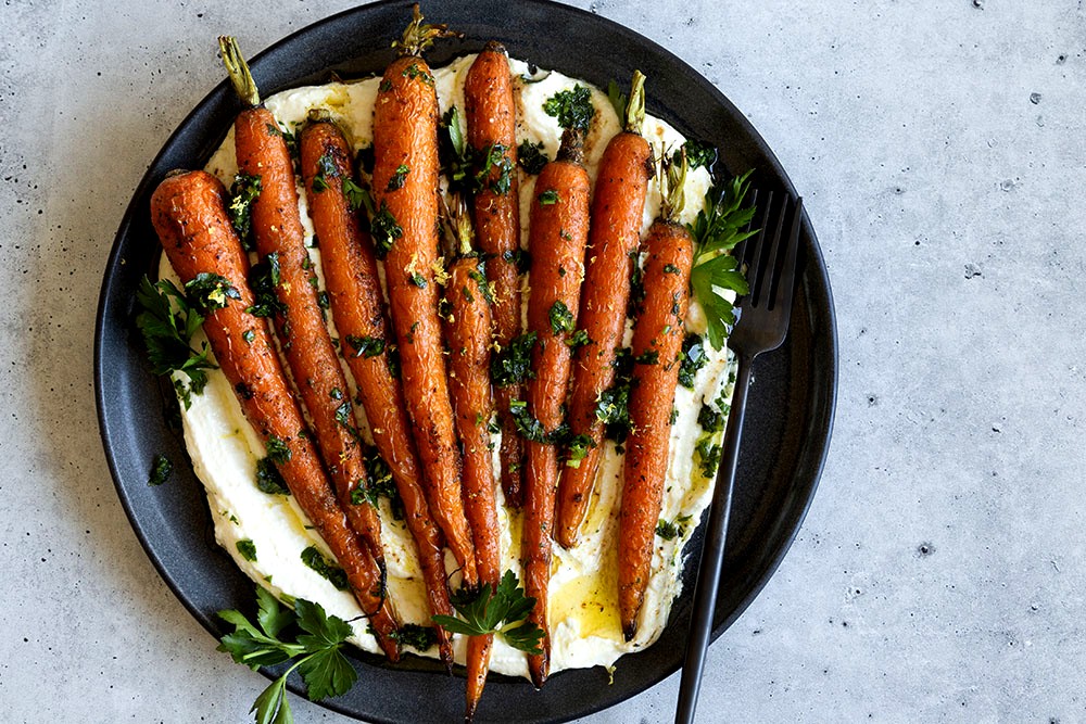 Image of Roasted Carrots with Whipped Feta