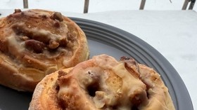 Image of Maple Glazed Pecan Cinnamon Rolls