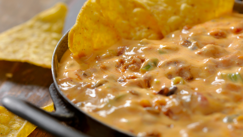 Image of Cheese Dip Salsa con Queso Style