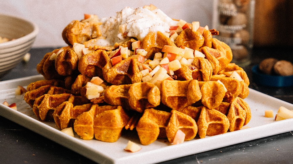 Image of Apple Cider Pumpkin Waffles