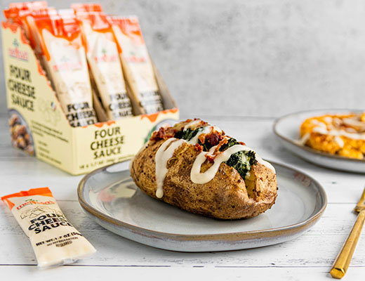 Broccoli Cheese Baked Potato with 4 Cheese Sauce — Melissas Produce