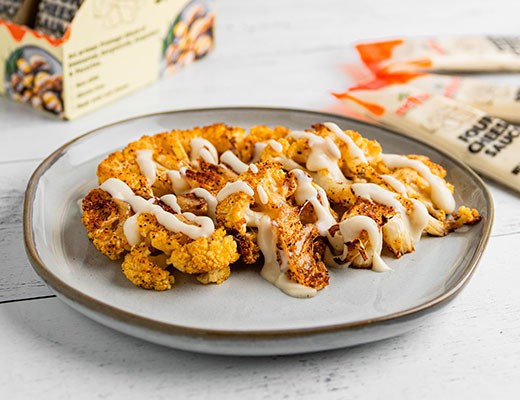 Image of Cauliflower Steaks with 4 Cheese Sauce