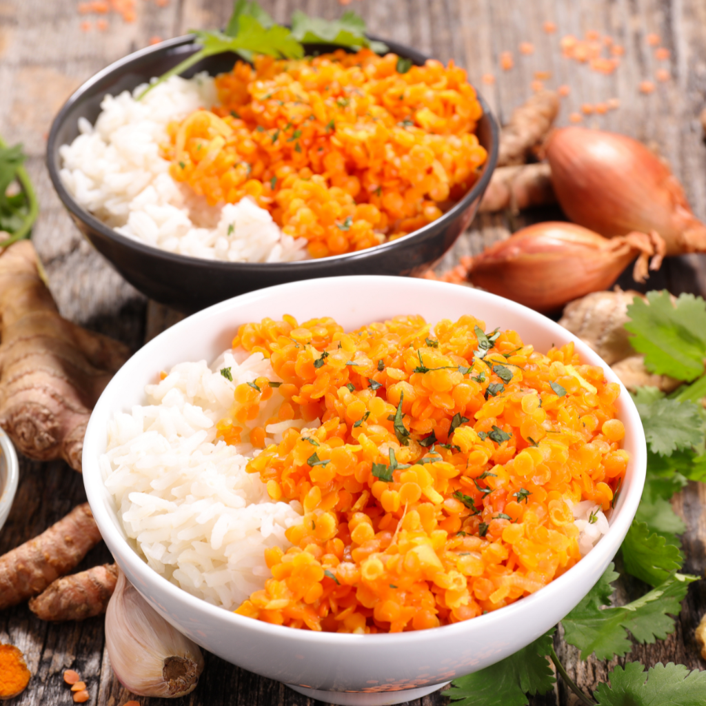 Curry Végétarien de Patates Douces et Lentilles