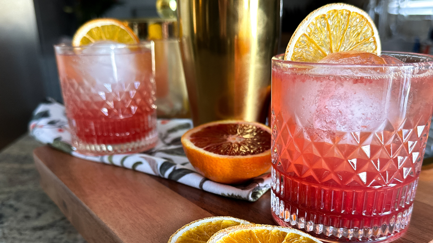 Image of Blood Orange Vanilla Spritz Mocktail 