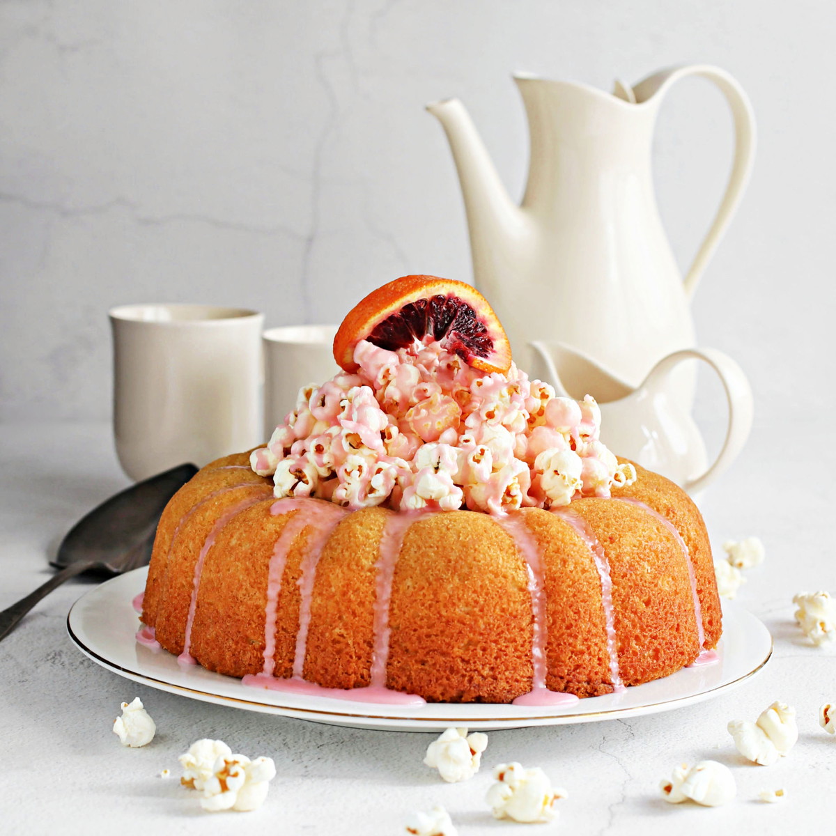 Blood Orange Cake with Blood Orange Glaze