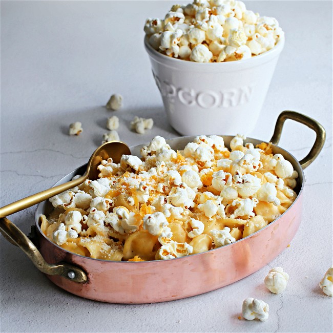 Image of Popcorn Topped Mac and Cheese
