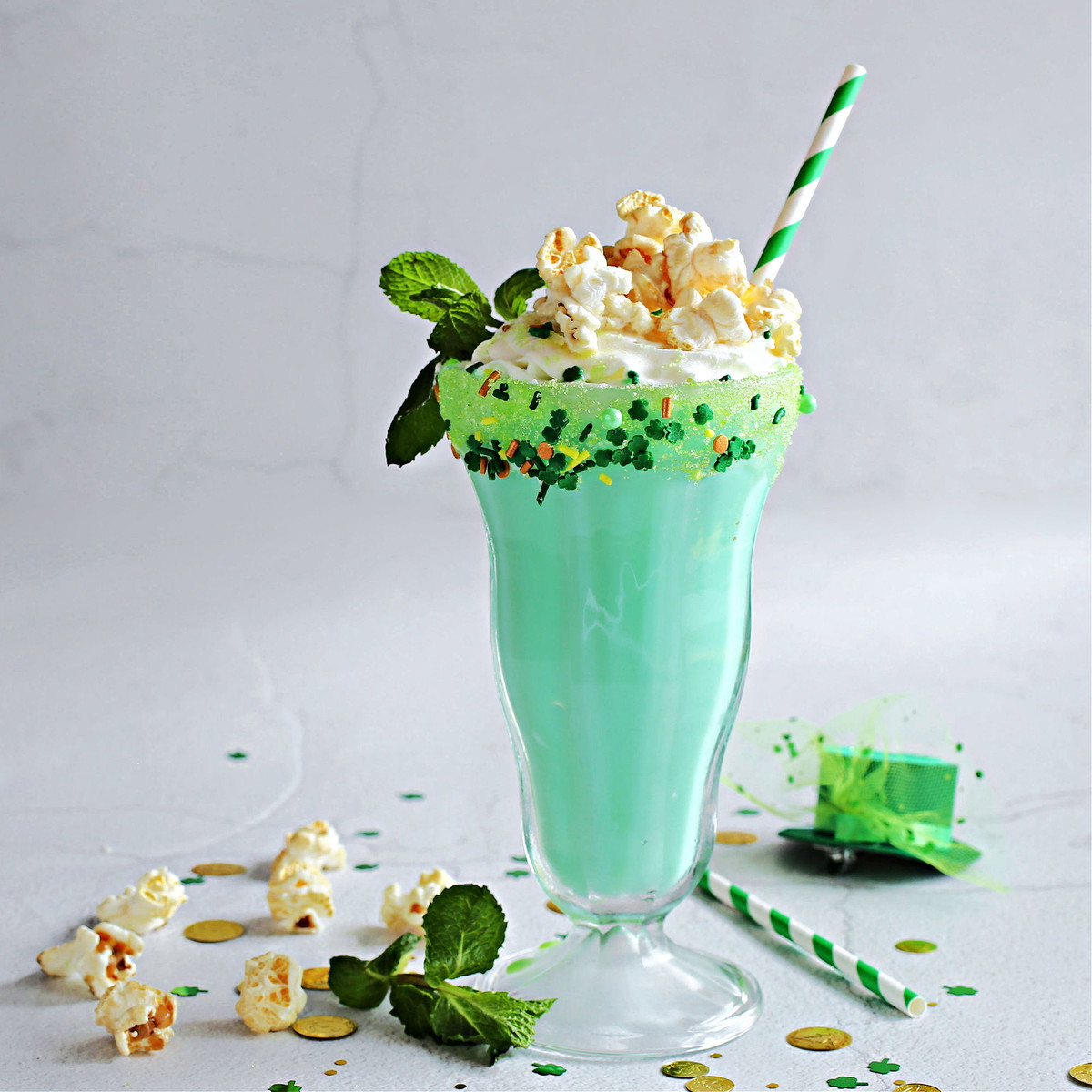 Popcorn Shamrock Shake