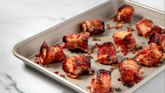 Image of Bacon-Wrapped Salmon Bites