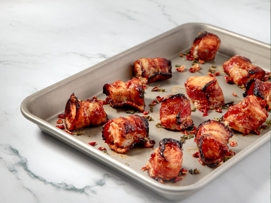 Bacon-Wrapped Salmon Bites