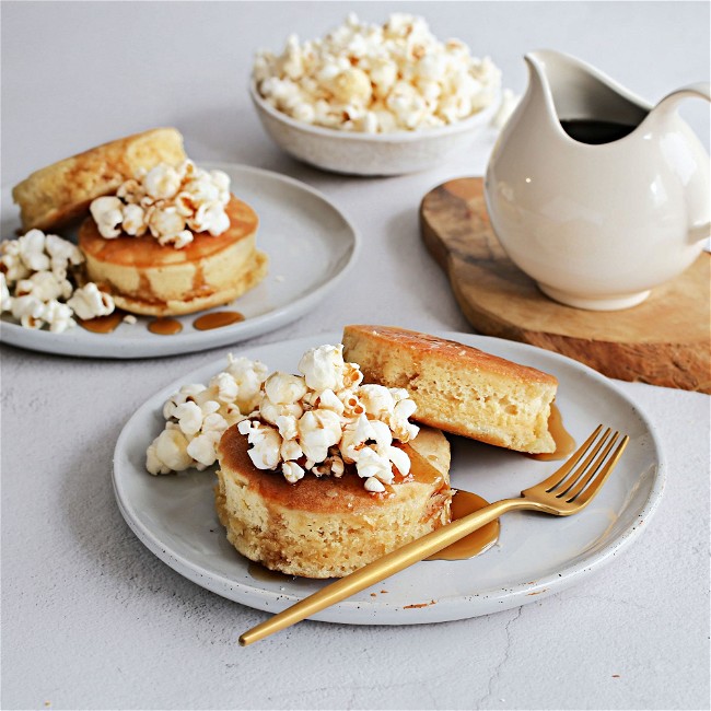 Image of Popcorn Topped Soufflé Pancakes