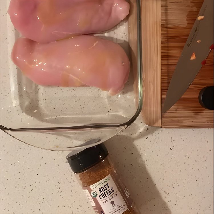 Image of Rub 3 chicken breasts with olive oil & a very...