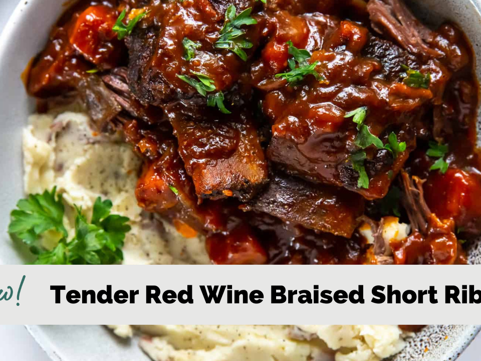 Red wine braised online short ribs instant pot