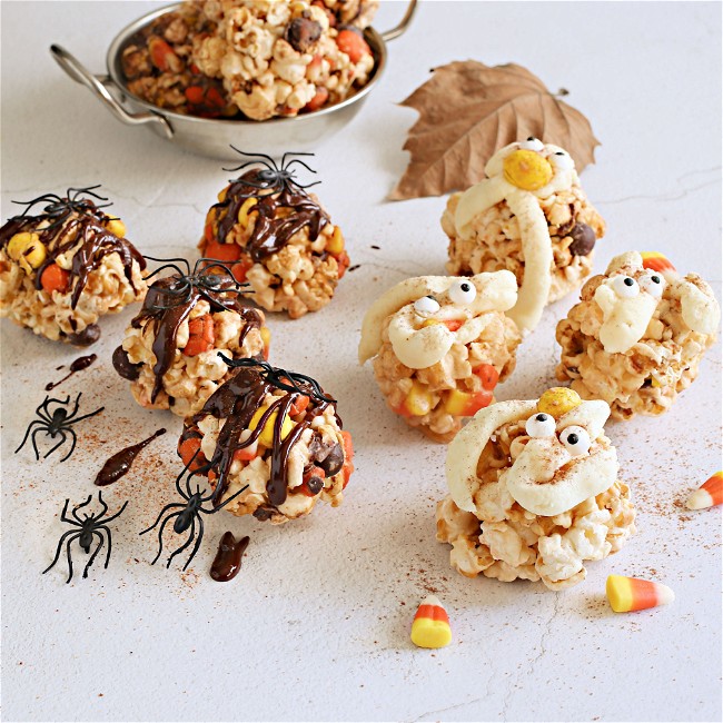 Image of Trick or Treat Popcorn Balls