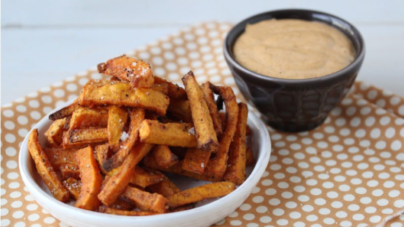 Image of Roasted Butternut Squash Fries with Spiced Avocado Oil Aioli Recipe