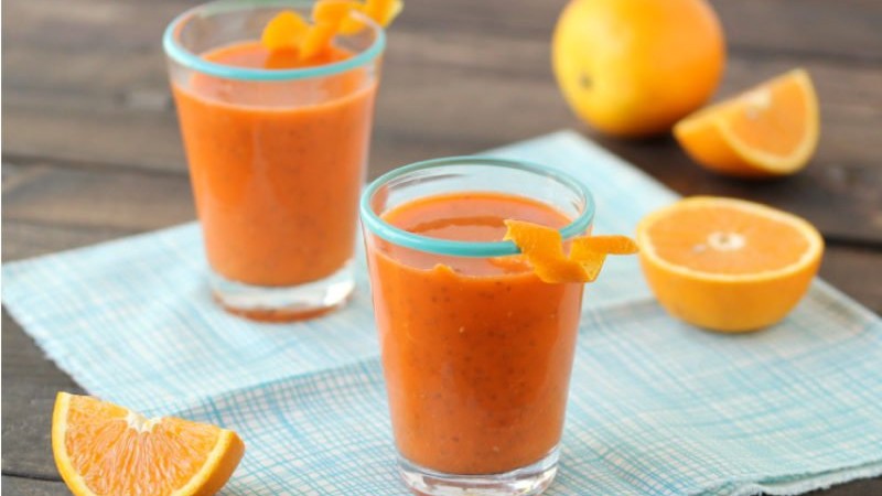 Image of Orange Carrot Chia Fresca Recipe