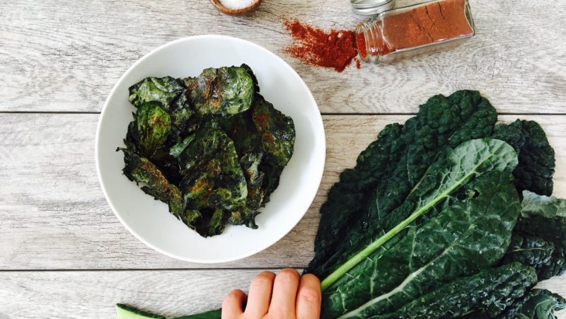 Image of Baked Kale Chips with Avocado Oil Recipe