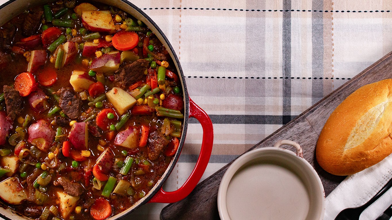 Image of Hot, Hearty, and Halal Vegetable Beef Stew