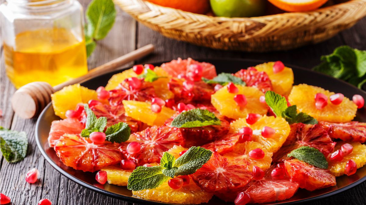 Image of Winter Citrus Salad with Almond Butter Vinaigrette