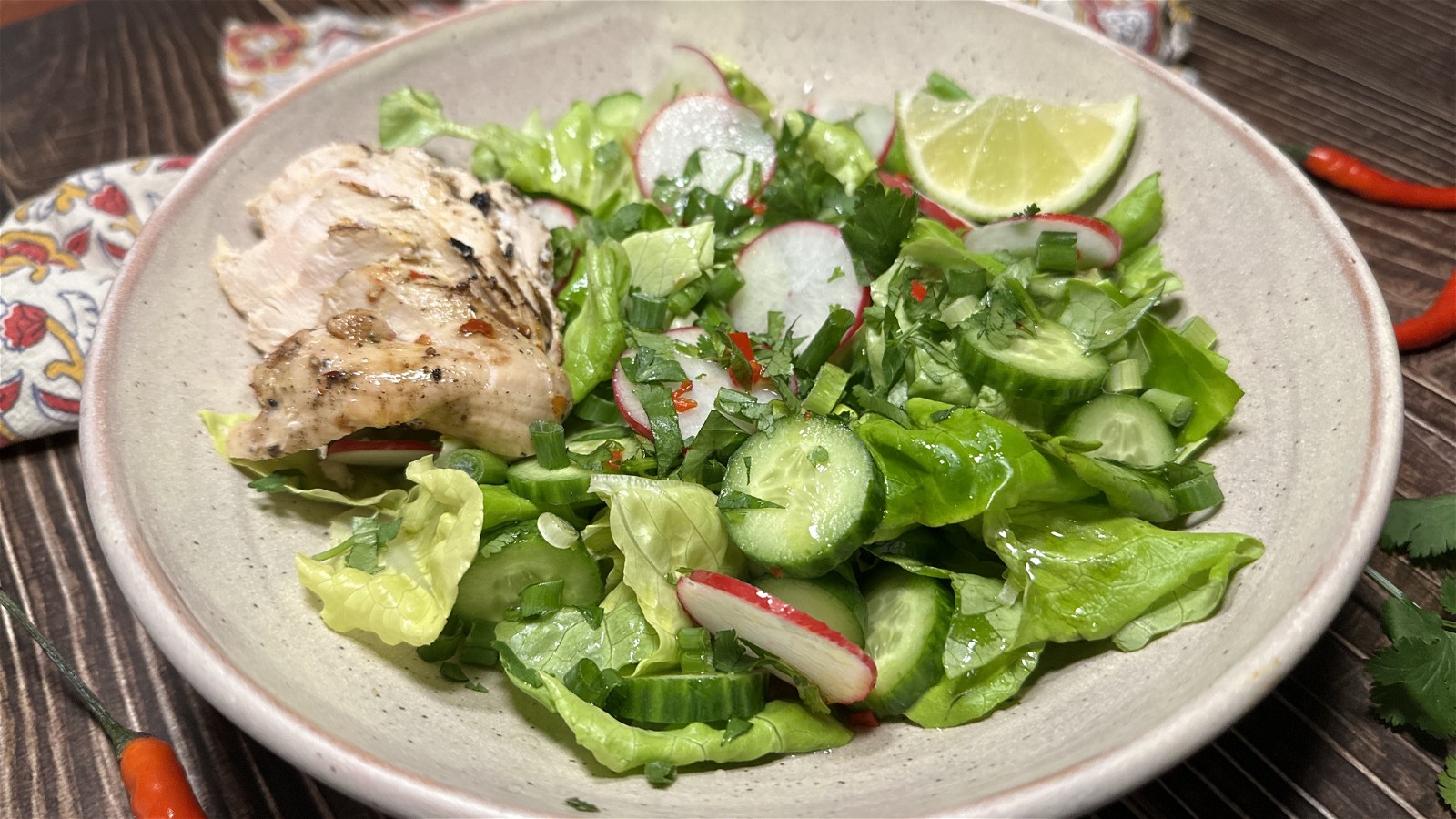 Image of Lychee Basil Cucumber Salad