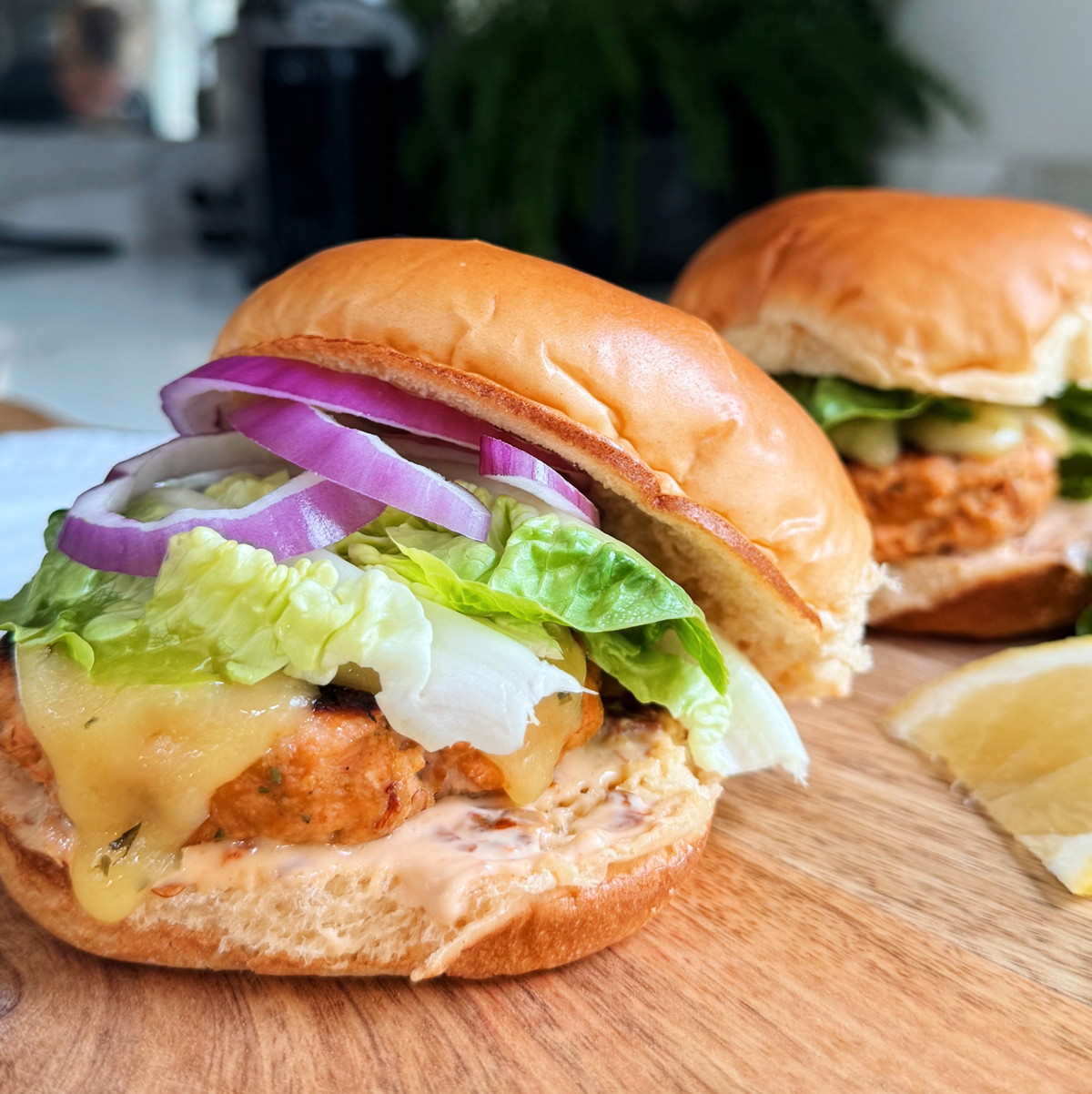 Easy Chipotle Salmon Burger