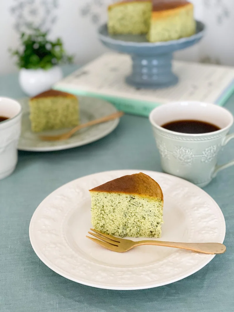 ほうれん草のスフレチーズケーキ
