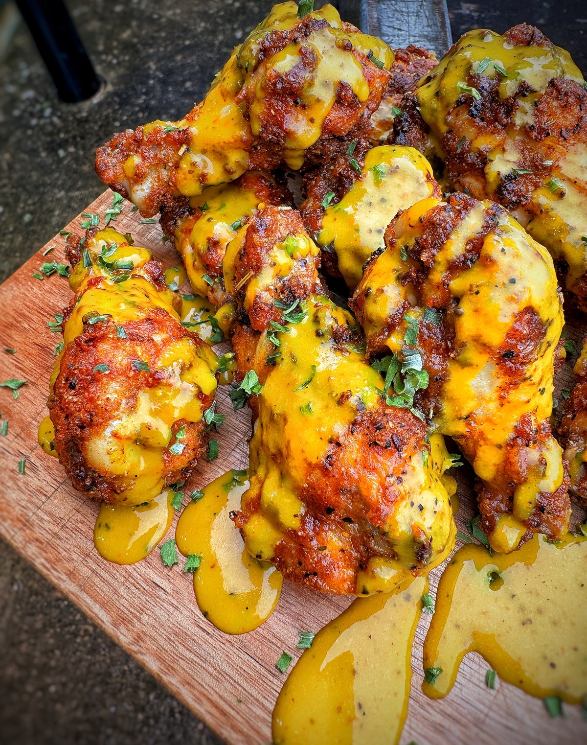 Golden Buffalo Air Fryer Wings