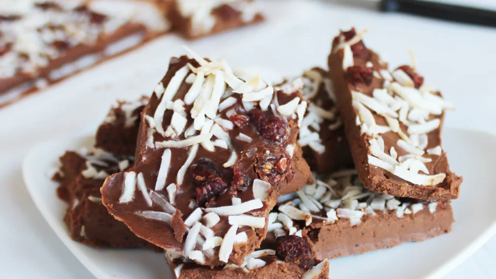 Image of Cultured coconut cream chocolate bark fudge