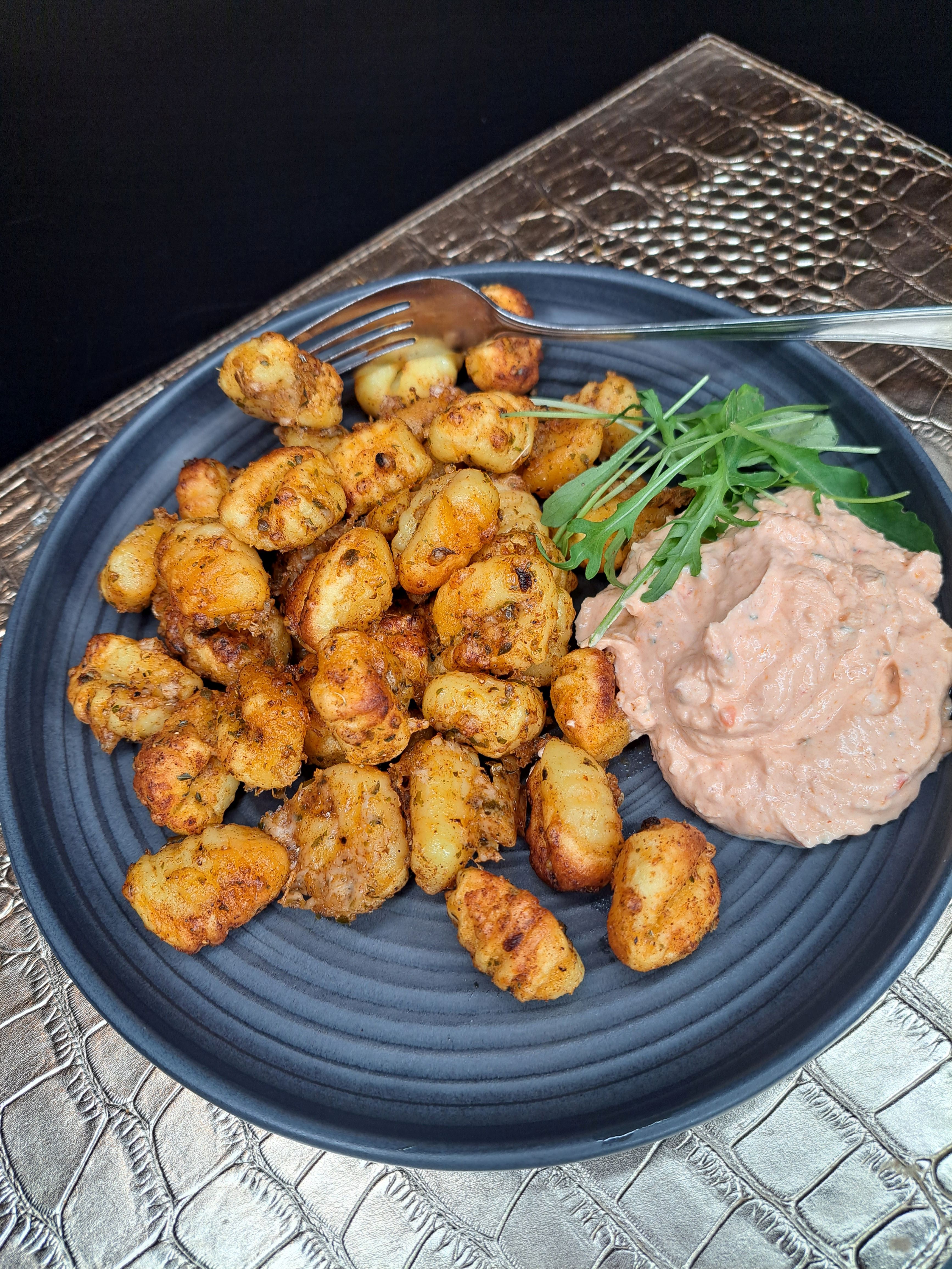 Gnocchi mit Parmesankruste aus dem Airfryer – Einfach Lecker