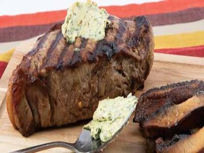 Image of Grilled New York Strip Steak with Classic Steak Butter