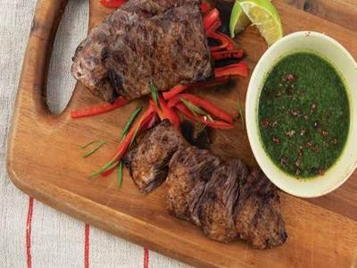 Image of Grilled Marinated Skirt Steak with Chimichurri