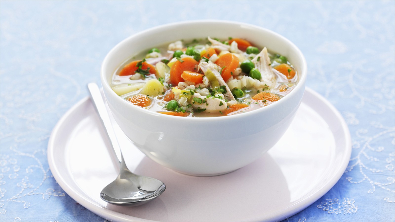 Image of Chicken Soup with Vegetables and Barley