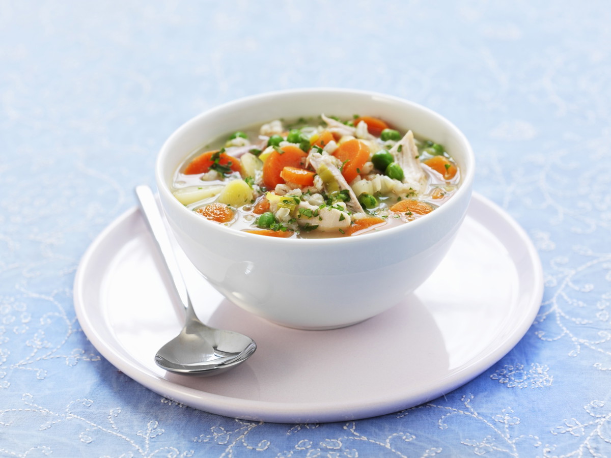 Chicken Soup with Vegetables and Barley