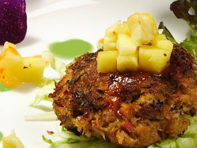 Image of Air-Fried Wasabi Crab Cakes